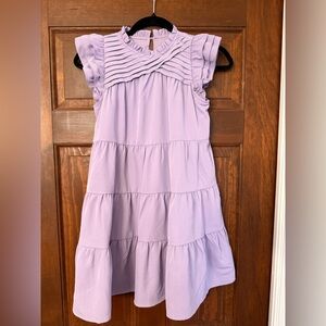 Lavender Ruffled Kids Dress